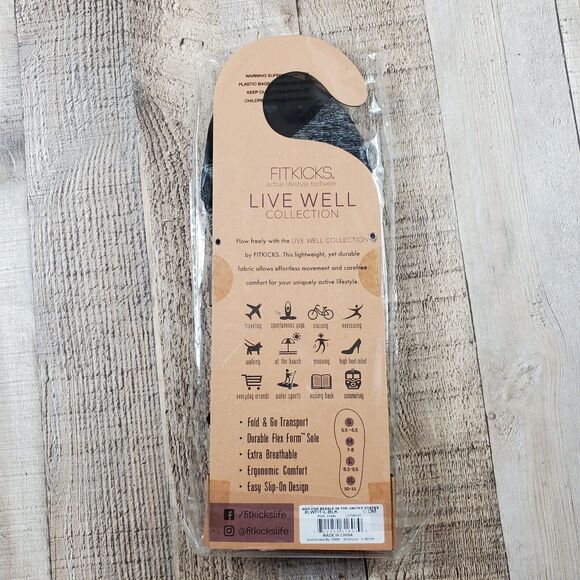 FITKICKS Live Well Active Lifestyle Footwear Heather Gray Minimalist LG 8.5-9.5 - Picture 8 of 10